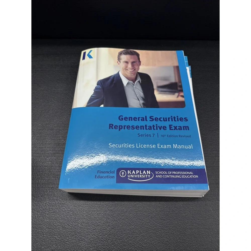 GENERAL SECURITIES REPRESENTATIVE EXAM SERIES 7, 10TH By Kaplan **Excellent**